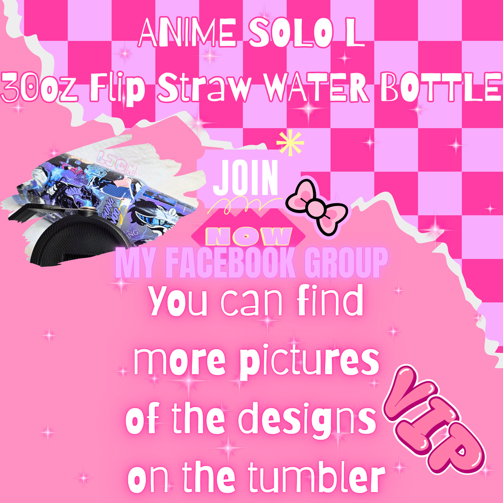ANIME SOLO L FLIP STRAW TUMBLER