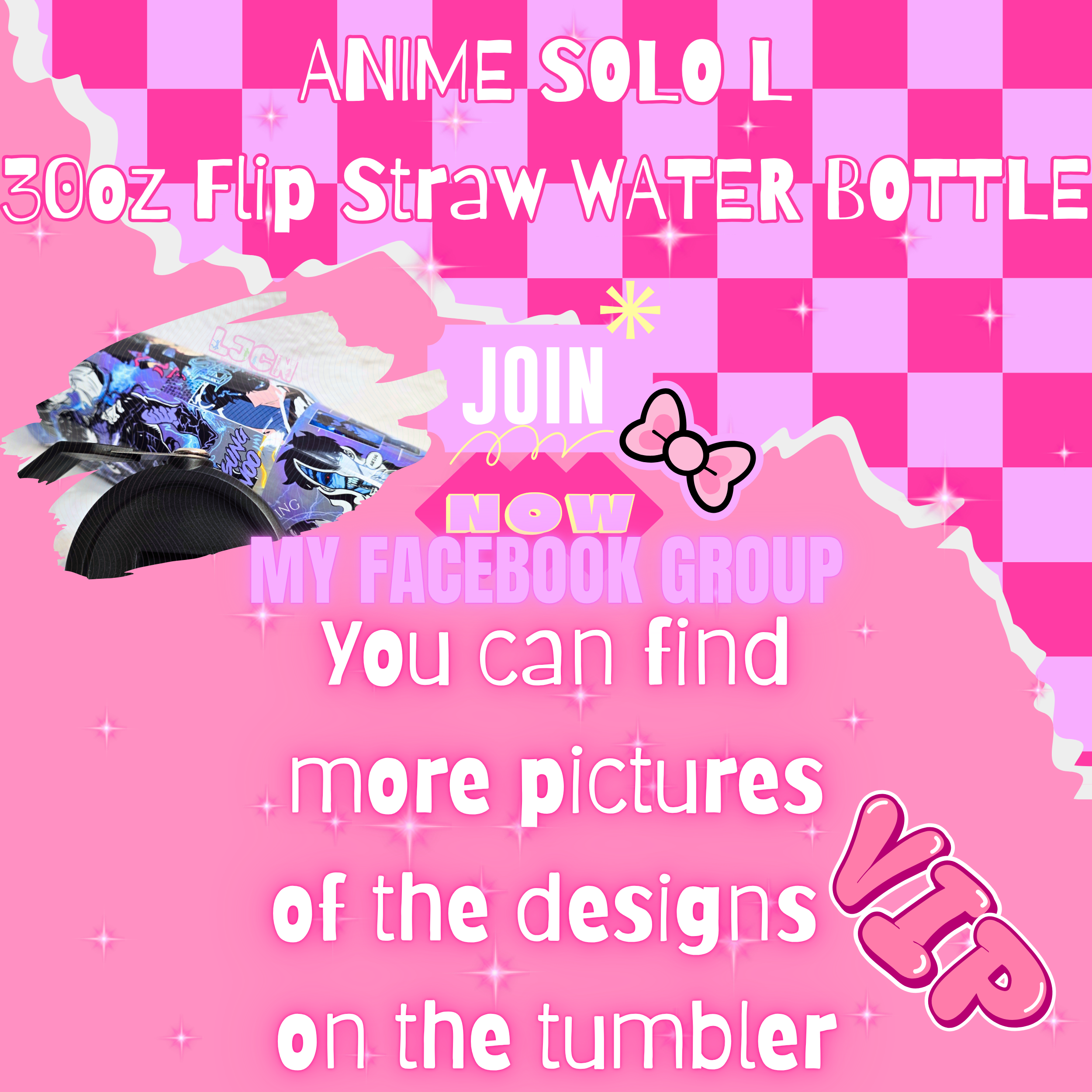 ANIME SOLO L FLIP STRAW TUMBLER