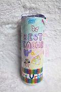 TEACHER SKINNY TUMBLER