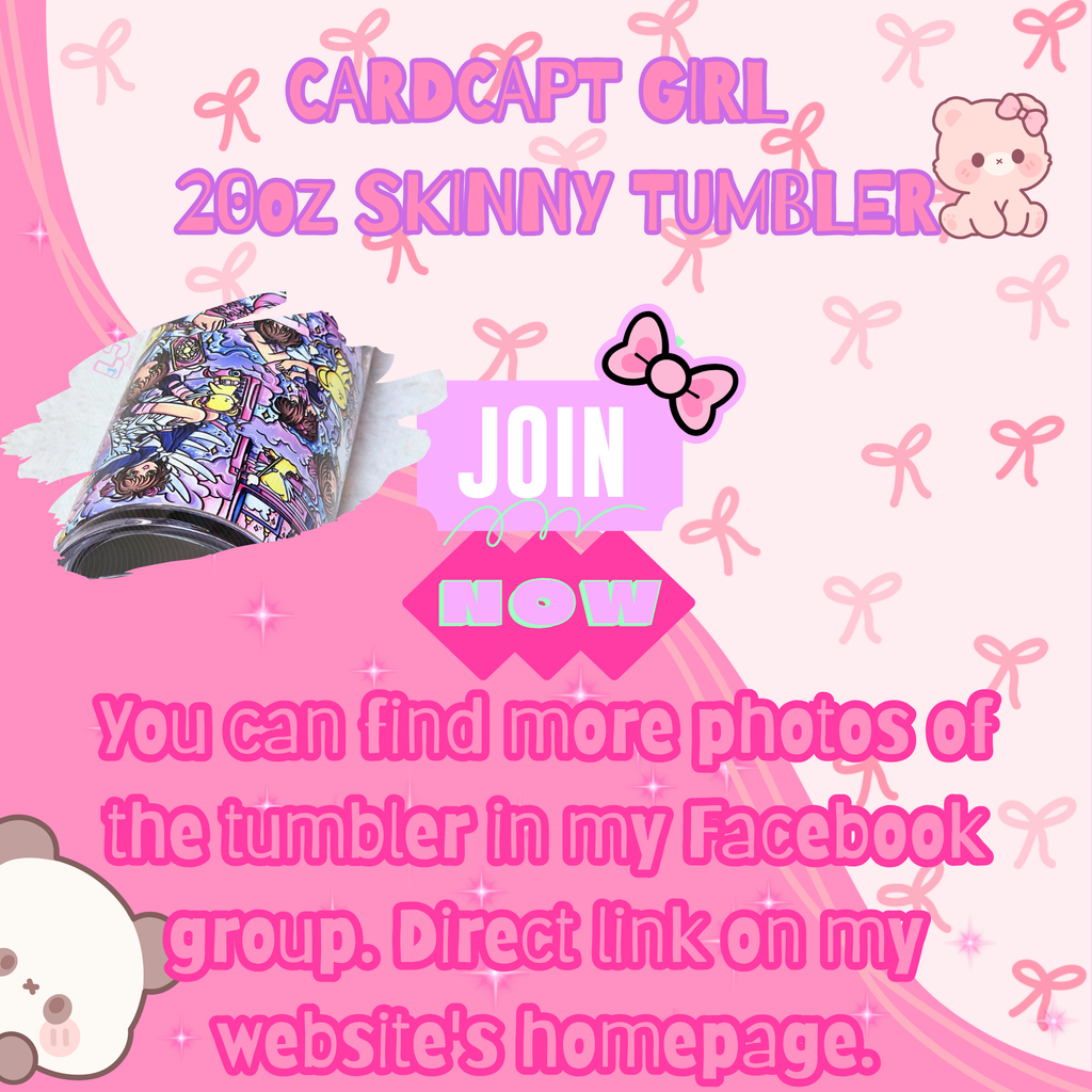 CARDCAPT GIRL SKINNY TUMBLER