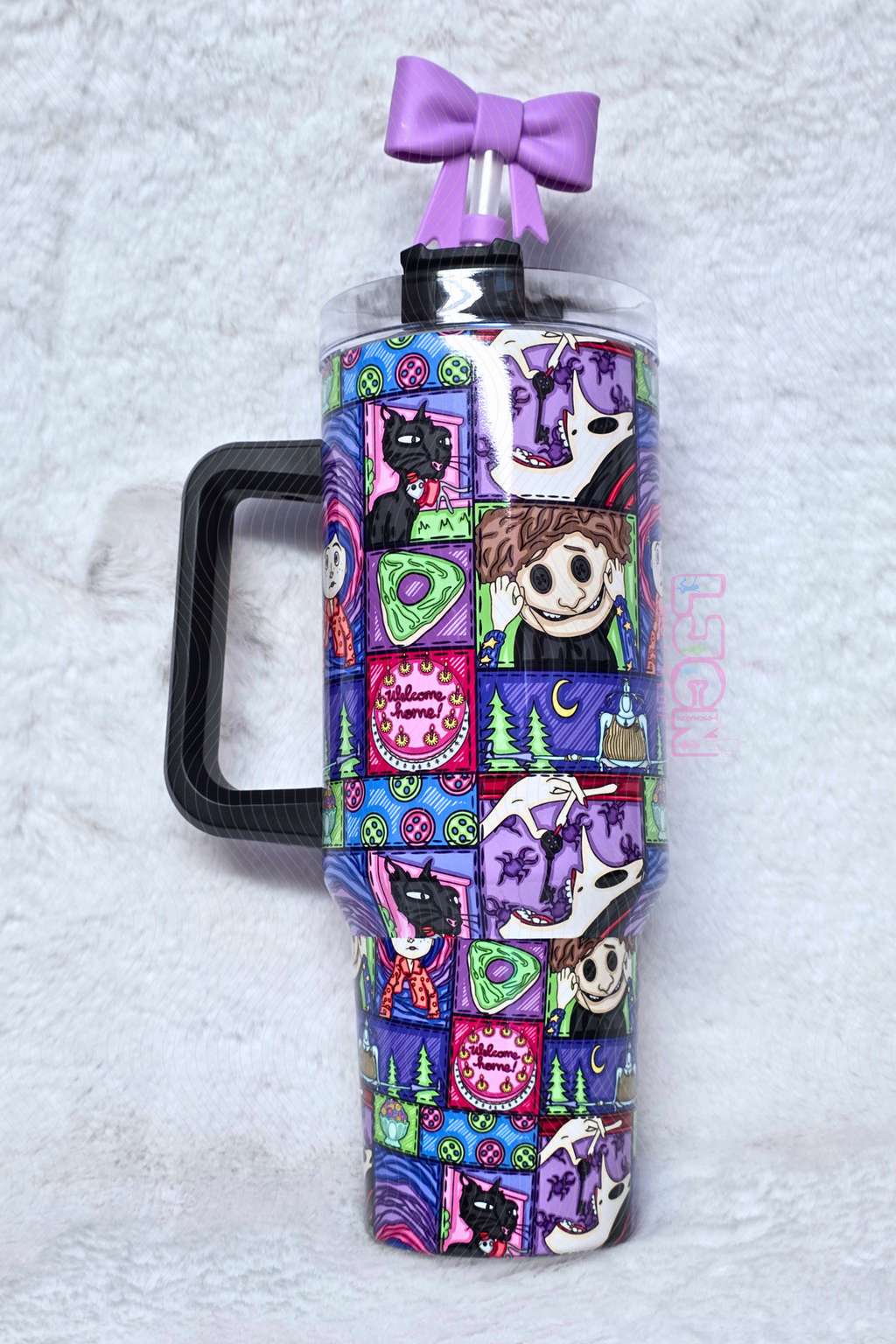 MASHUP PATCHES BUTTON TUMBLER