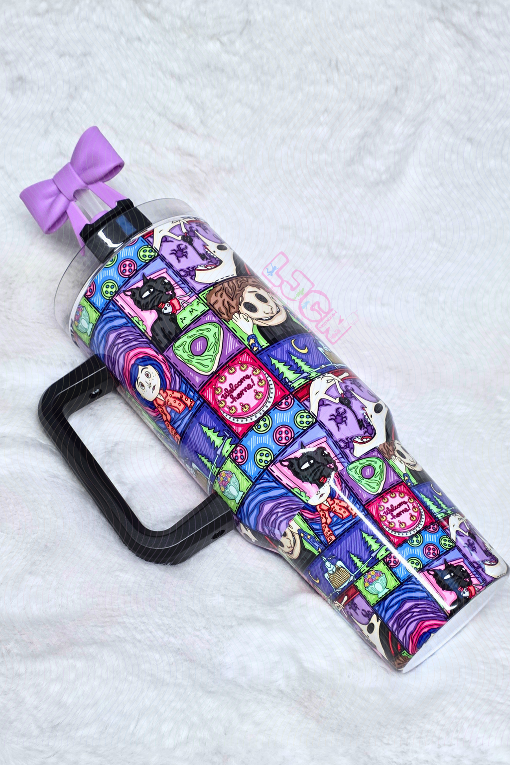 MASHUP PATCHES BUTTON TUMBLER