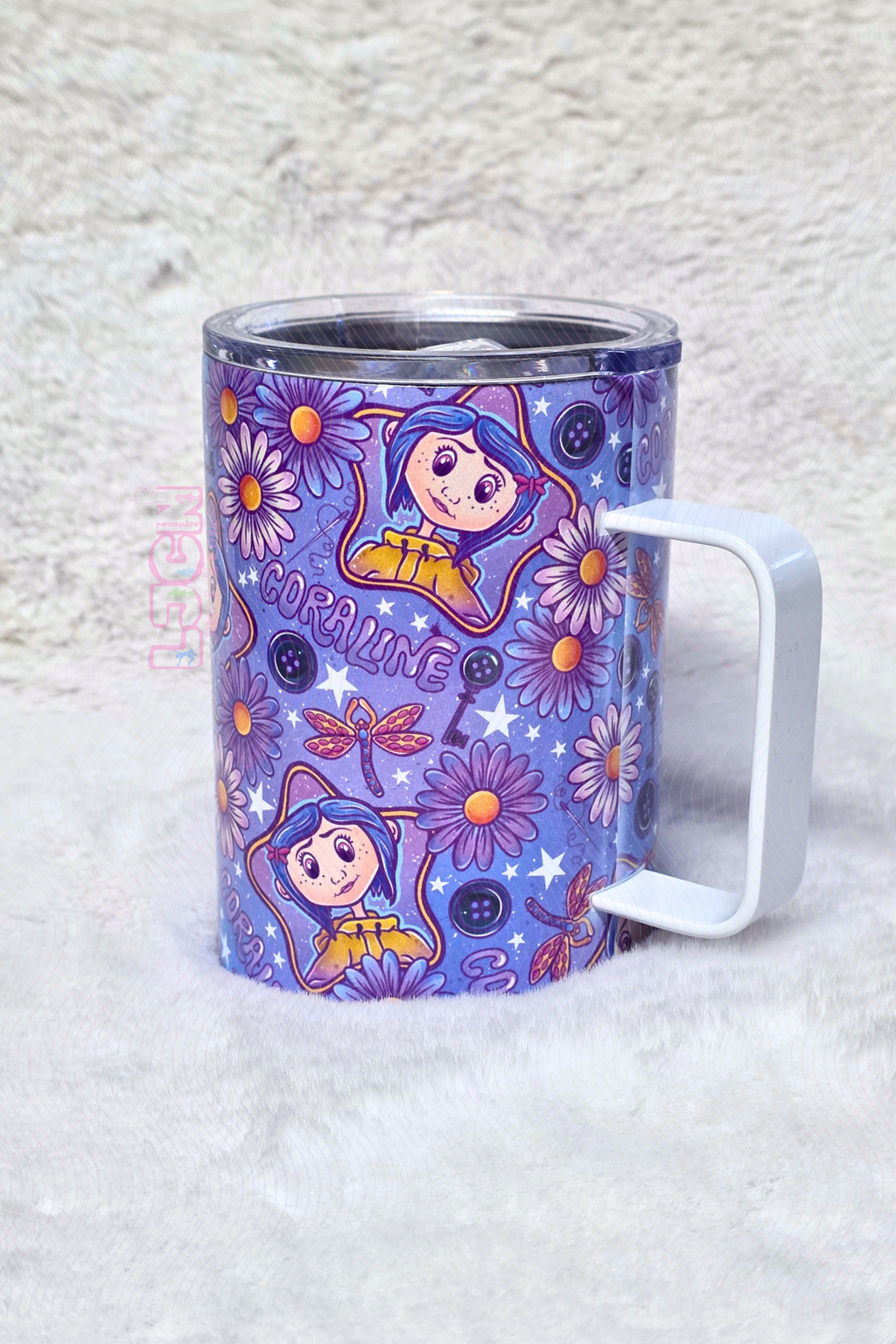 BUTTON GIRL MUG