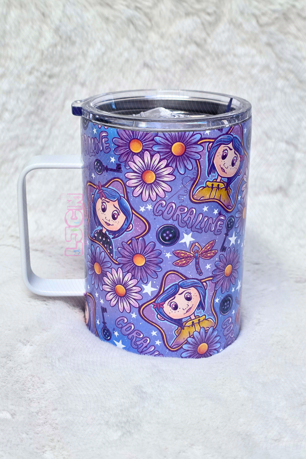 BUTTON GIRL MUG