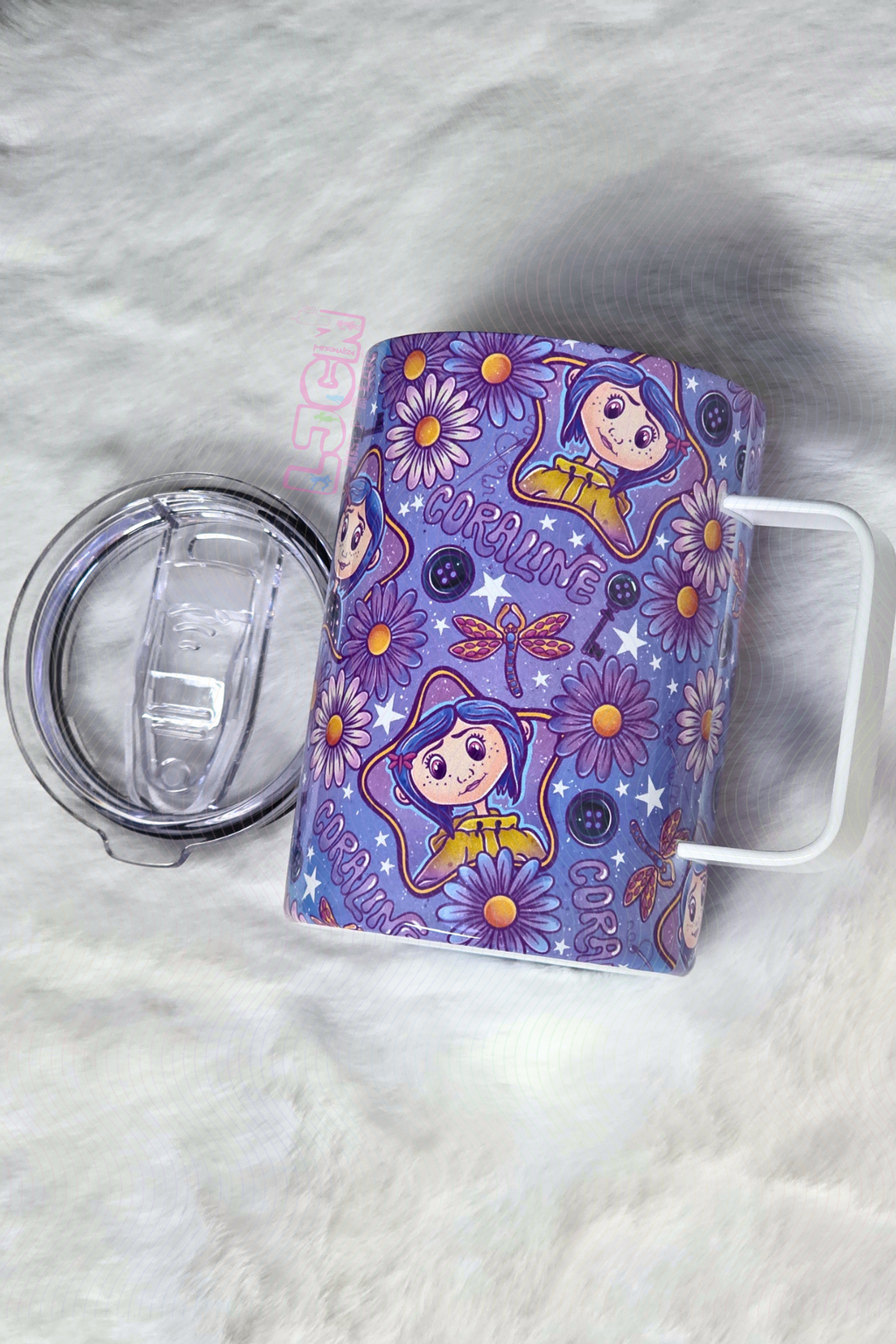 BUTTON GIRL MUG
