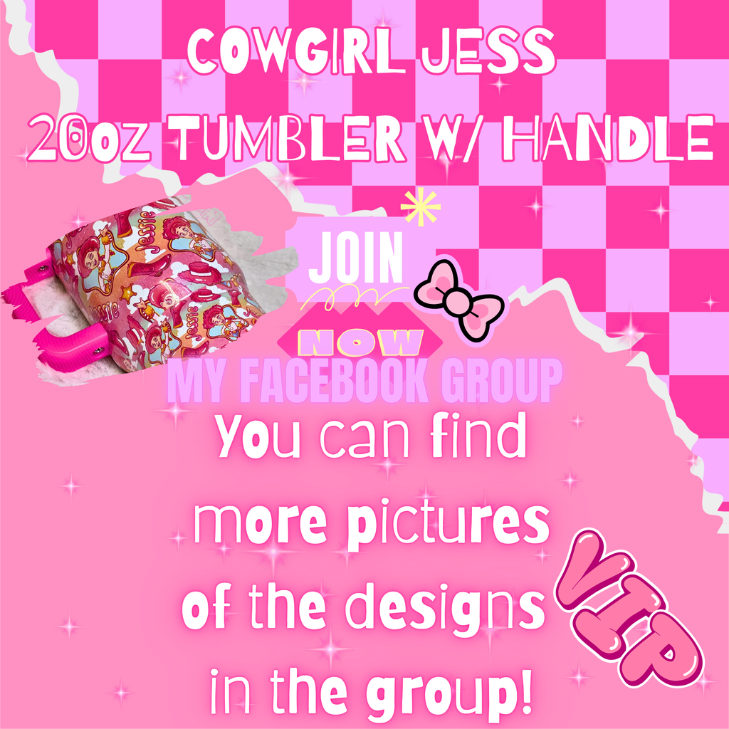 COWGIRL JESS FLIP STRAW W SIDE HANDLE