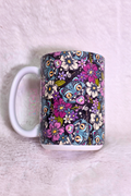 FLORAL BLUE DER P MUG