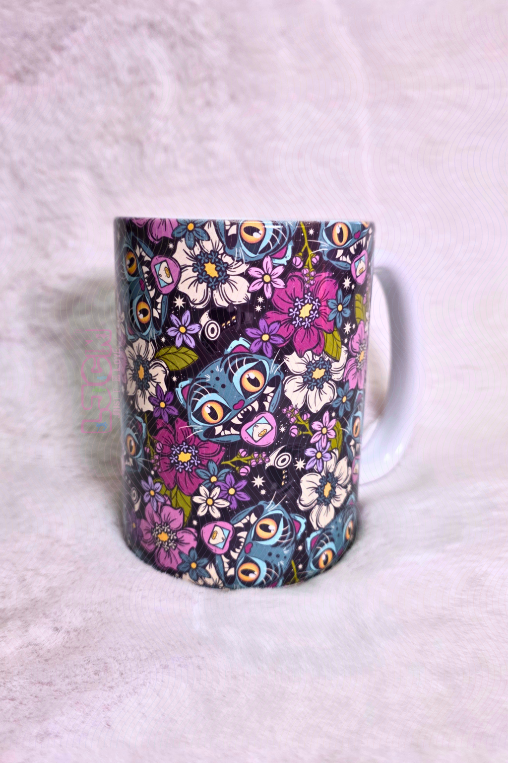 FLORAL BLUE DER P MUG