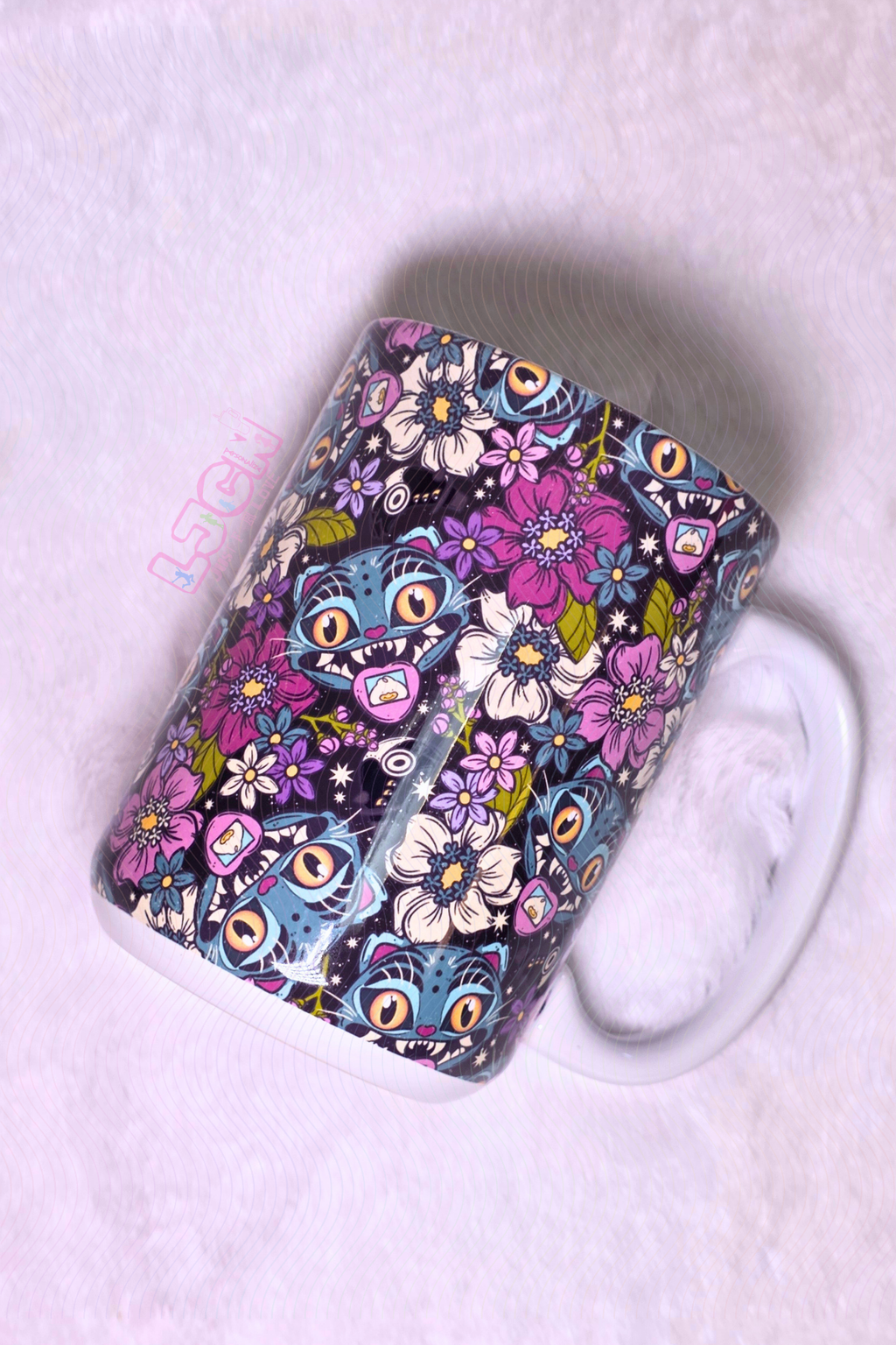 FLORAL BLUE DER P MUG