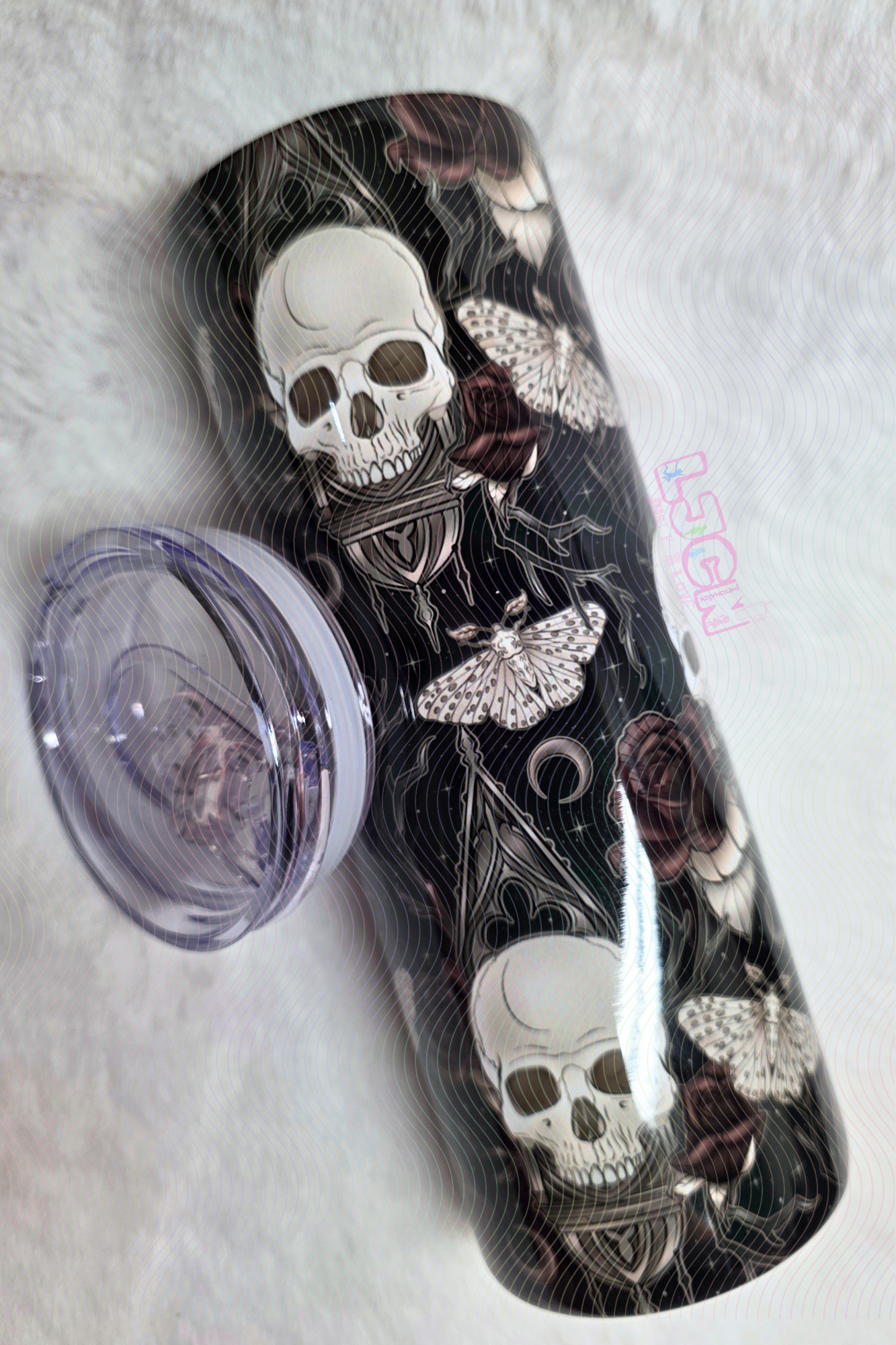 MIDNIGHT ROSARY SKINNY TUMBLER