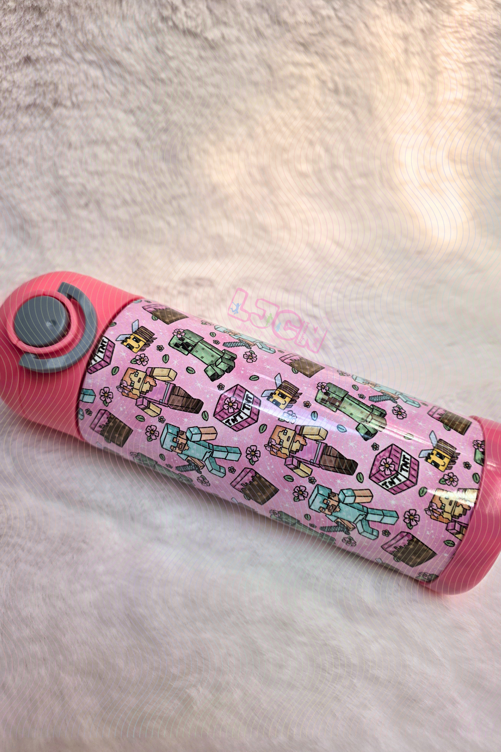 Girly Craft Game Kids Water Bottle