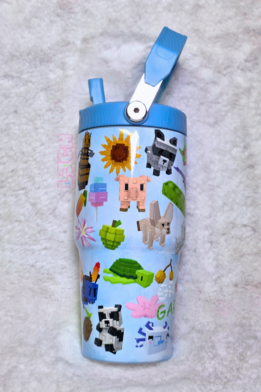 GARDEN GAME FLIP STRAW TUMBLER