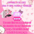 COWGIRL N BLLSEY TUMBLER W SIDE HANDLE