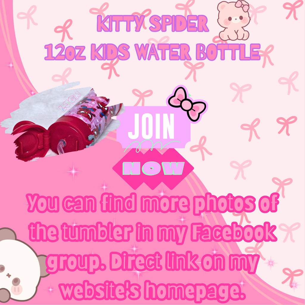 KITTY SPIDER KIDS WATER BOTTLE