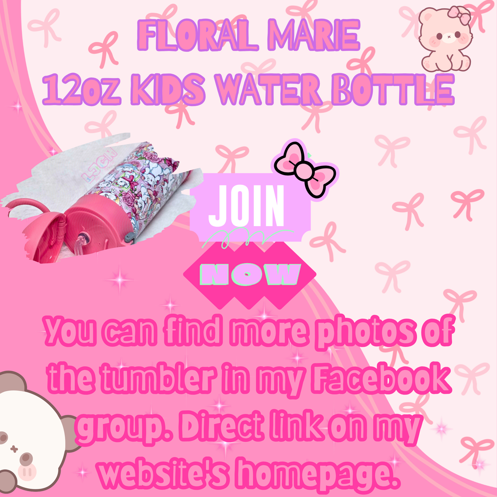 FLORAL MARIE KIDS WATER BOTTLE