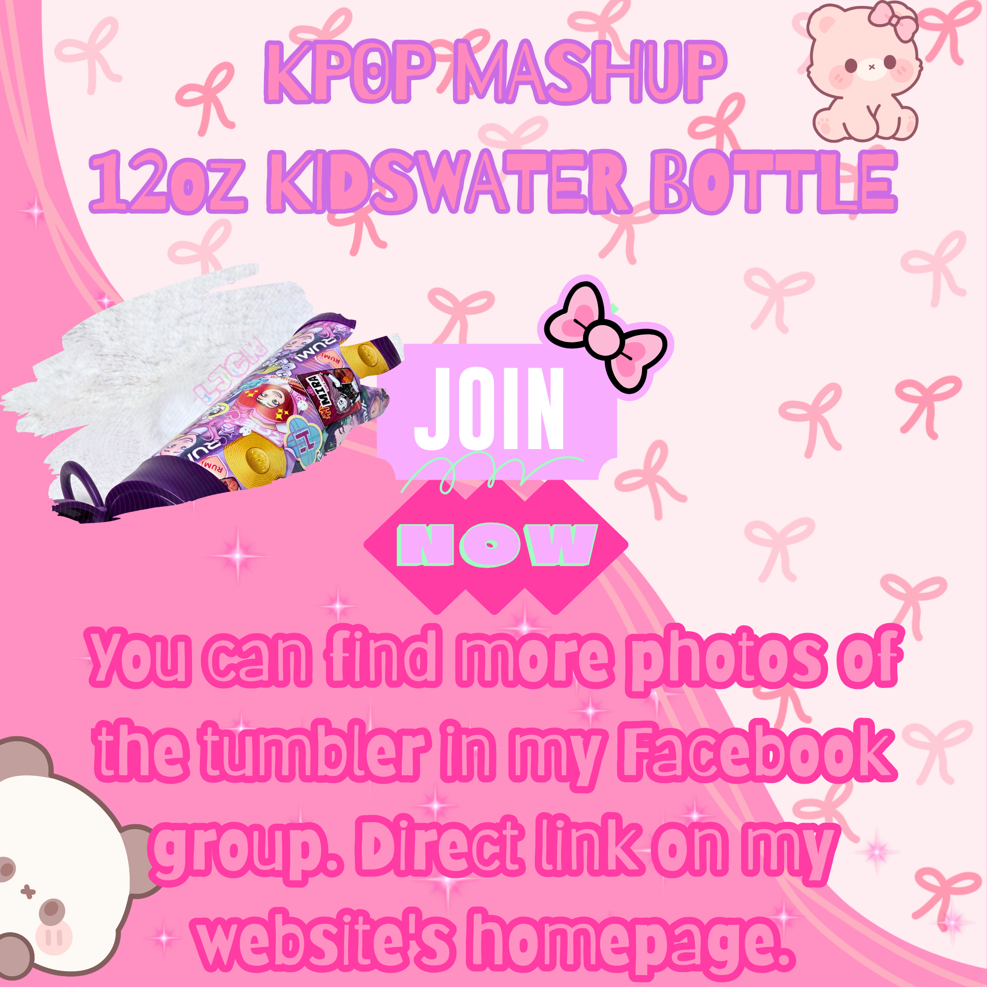 KP0P MASHUP KIDS WATER BOTTLE
