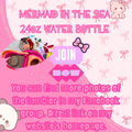 MERMAID IN THE SEA WATER BOTTLE