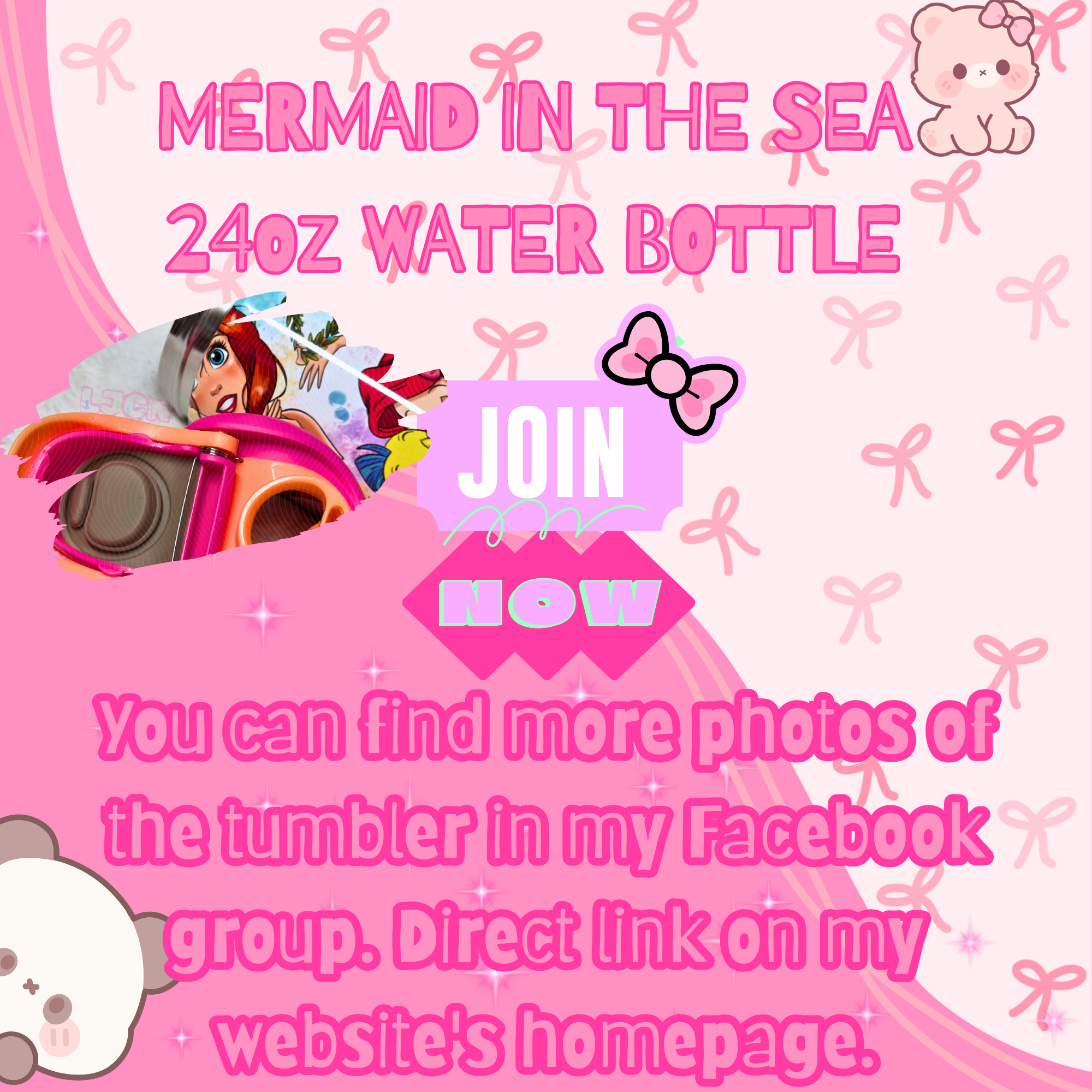 MERMAID IN THE SEA WATER BOTTLE