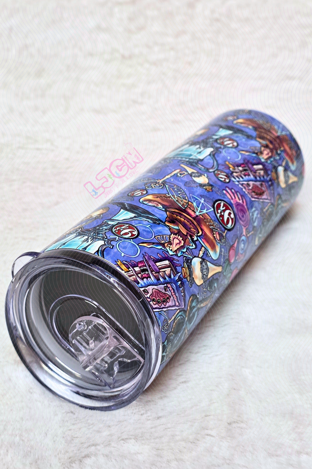 WIZARD ICONS SKINNY TUMBLER