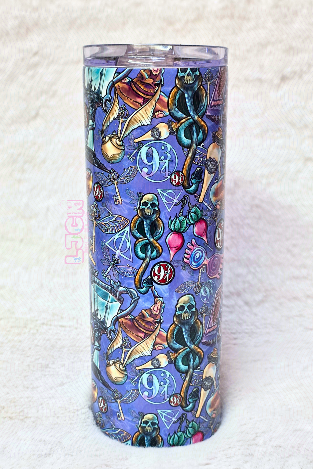 WIZARD ICONS SKINNY TUMBLER
