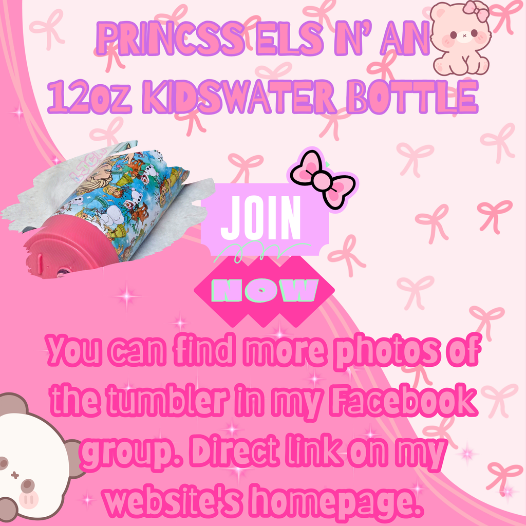 PRINCSS ELS N AN KIDS WATER BOTTLE