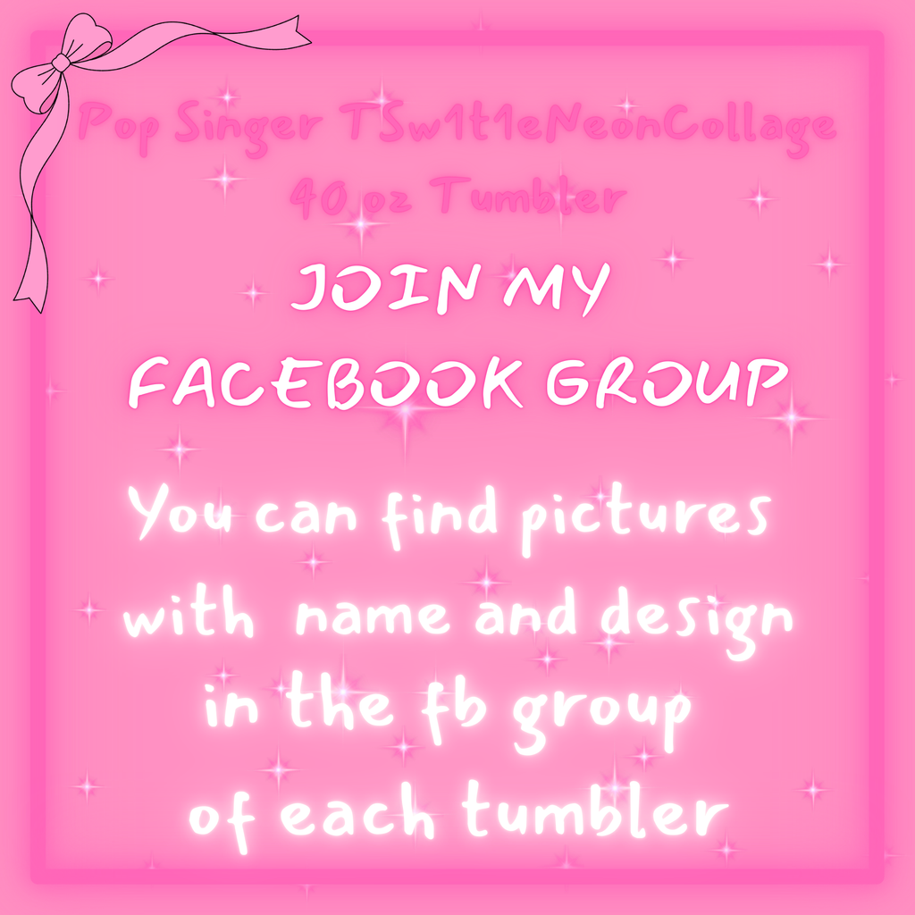 Pop Singer Neon Collage Tumbler