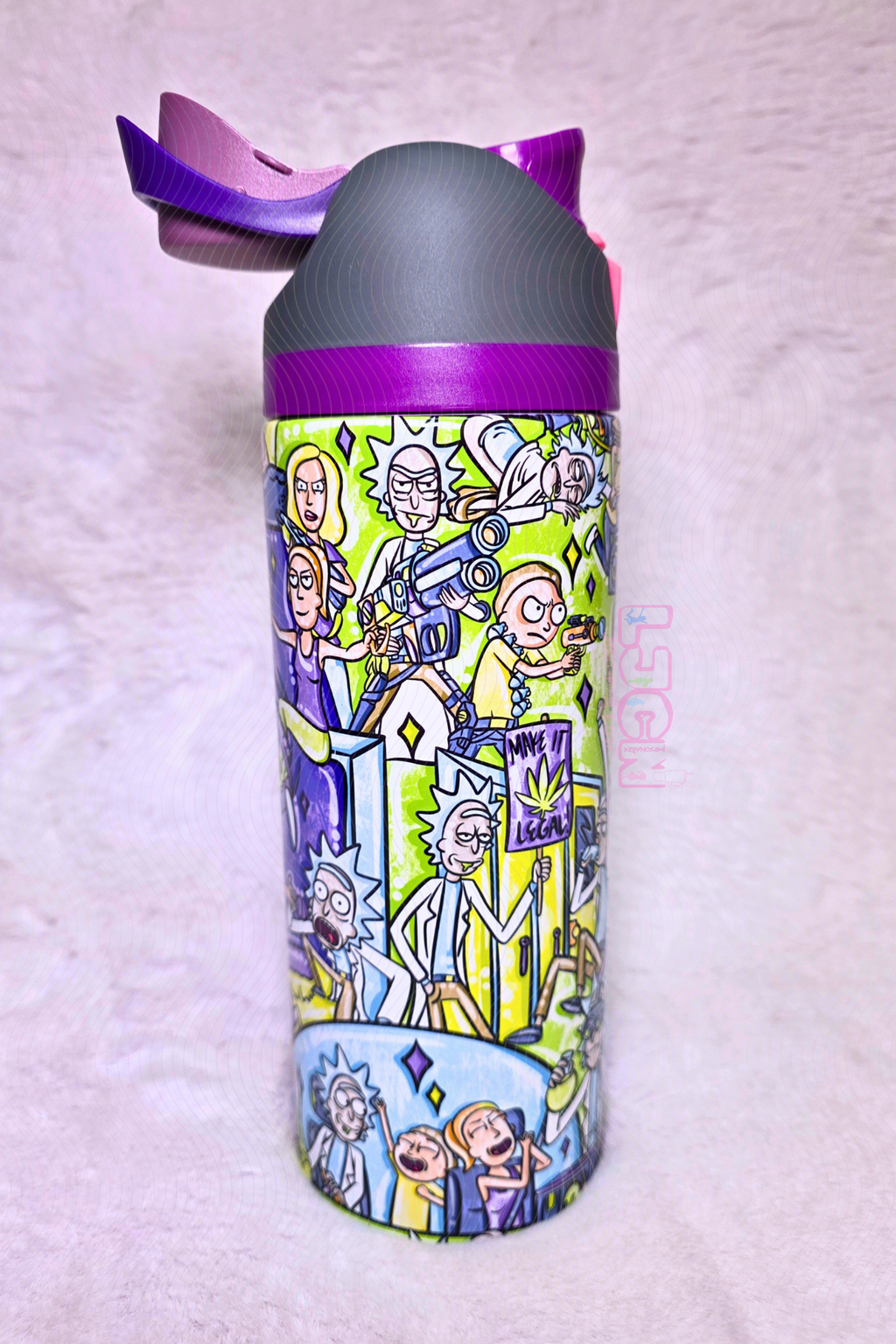 RICK N MORT WATER BOTTLE TUMBLER