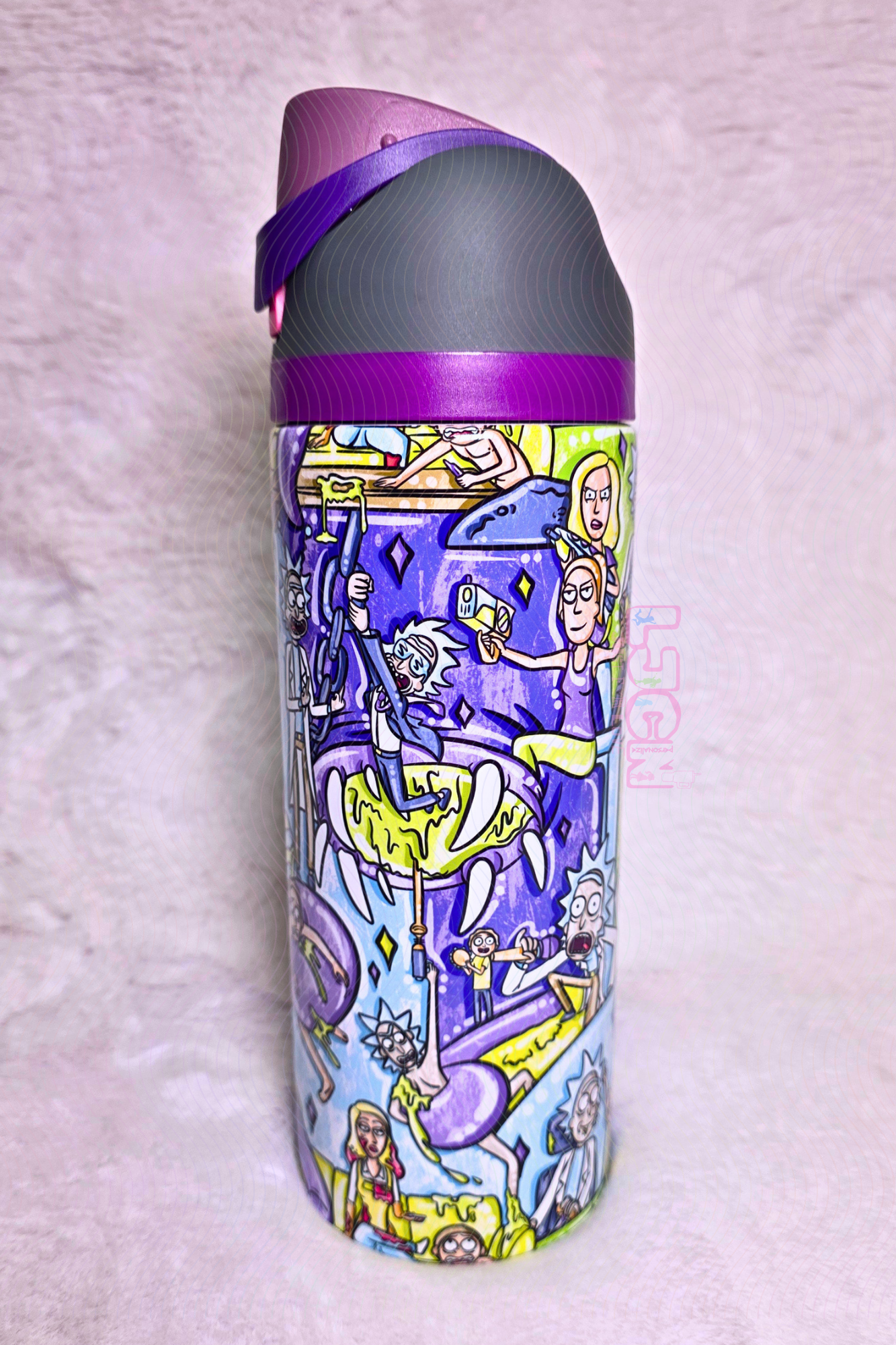 RICK N MORT WATER BOTTLE TUMBLER
