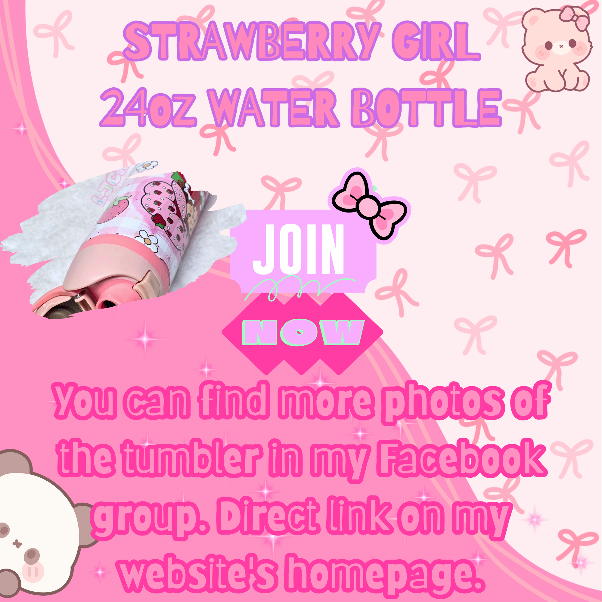 STRAWBERRY GIRL WATER BOTTLE