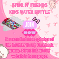 SPIDR N FRIENDS KIDS WATER BOTTLE