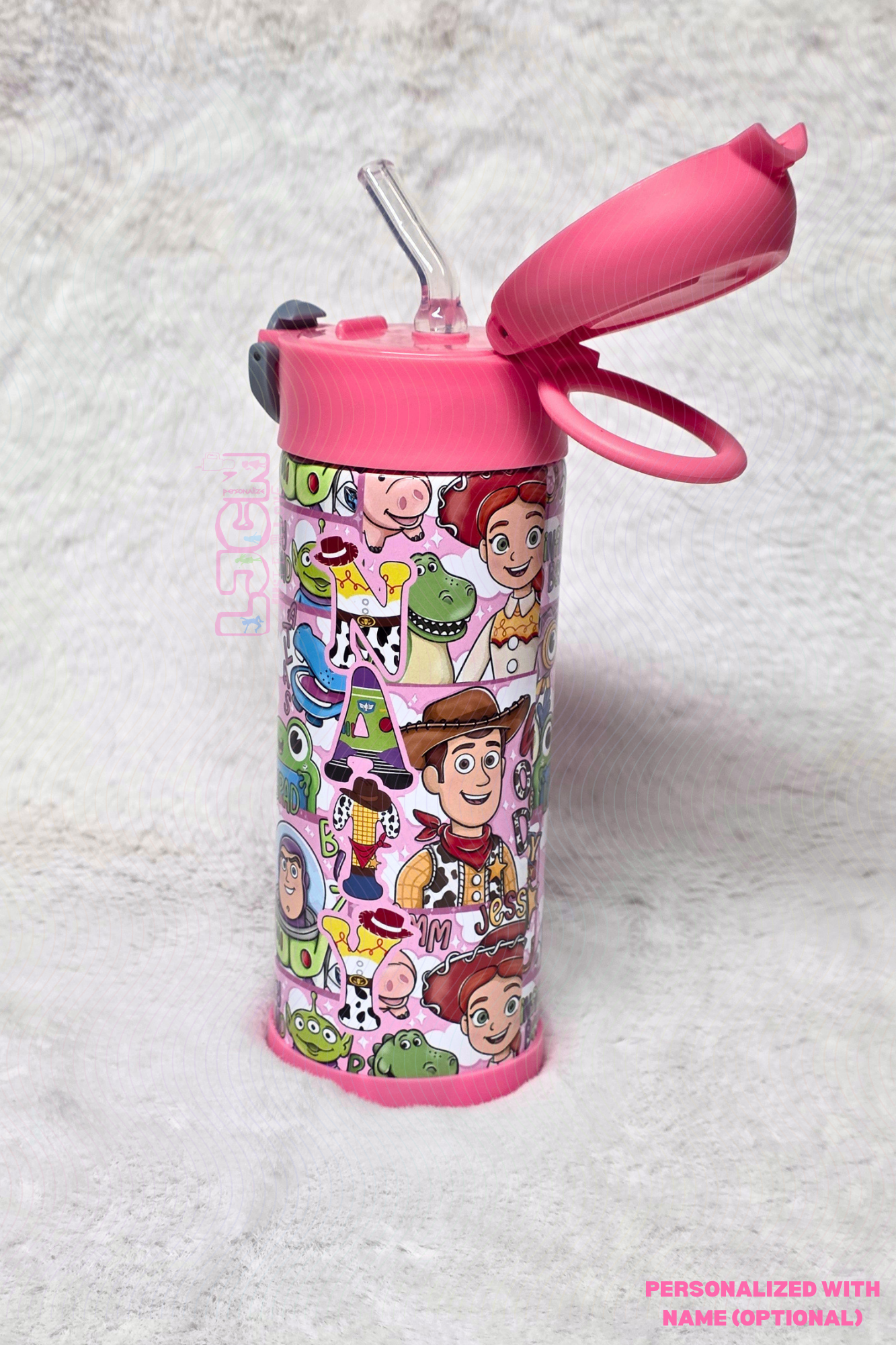 TOYS 5 IN PINK KIDS WATER BOTTLE