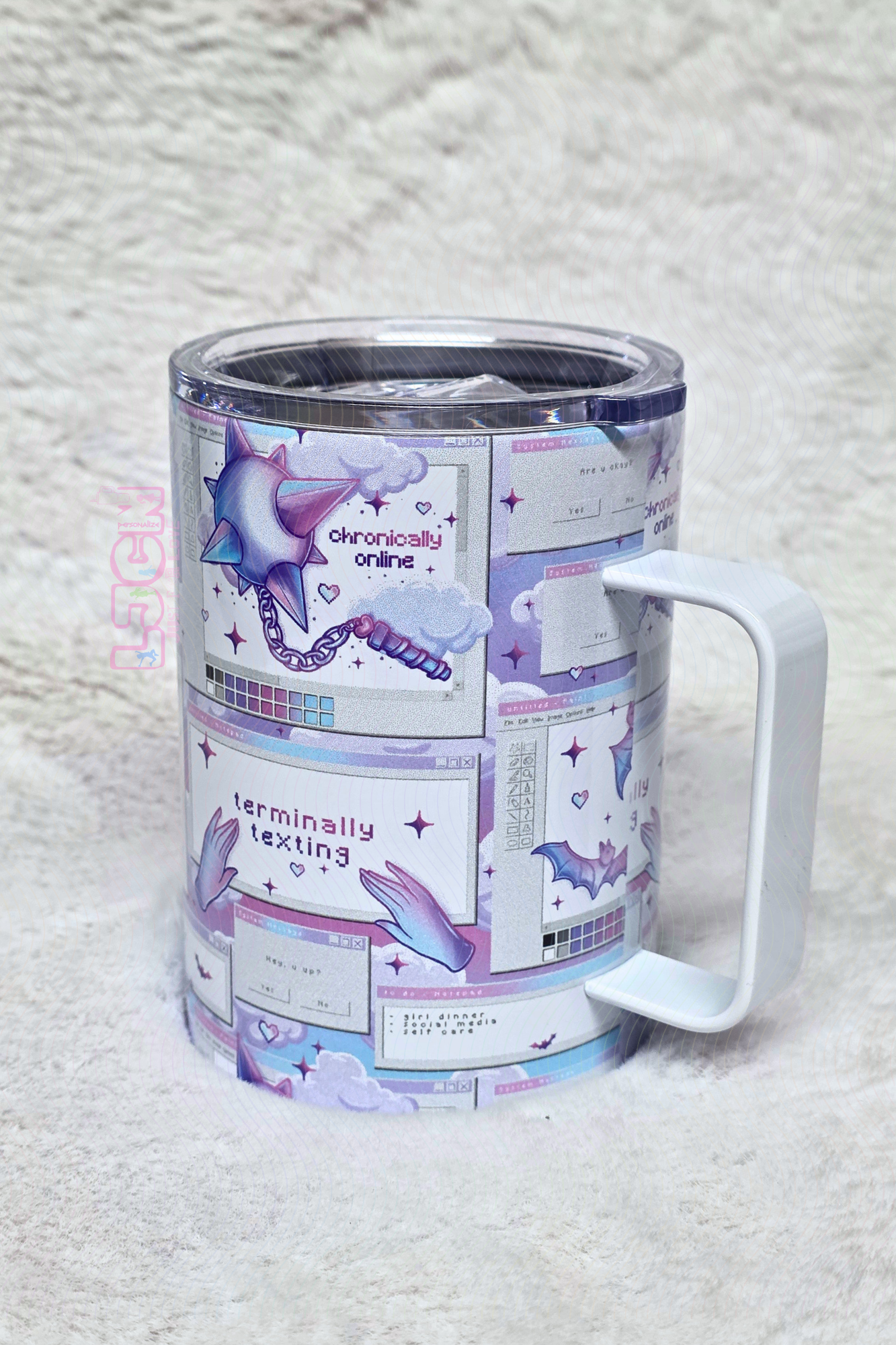 CHRONICALLY ONLINE STAINLESS STEEL MUG