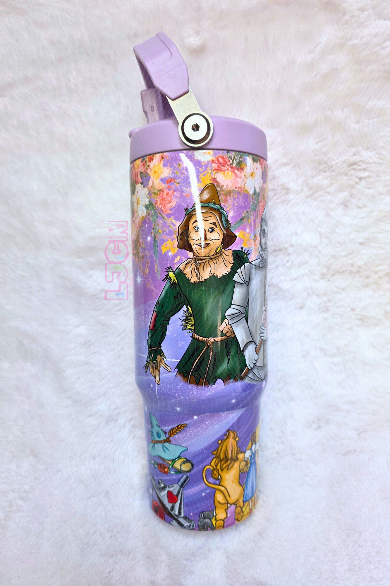 WIZ OZ FLIP STRAW WATER BOTTLE