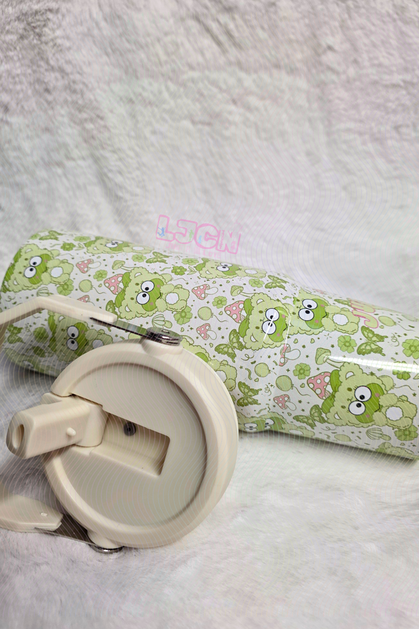 Cottage Cute Frog Water Bottle Tumbler