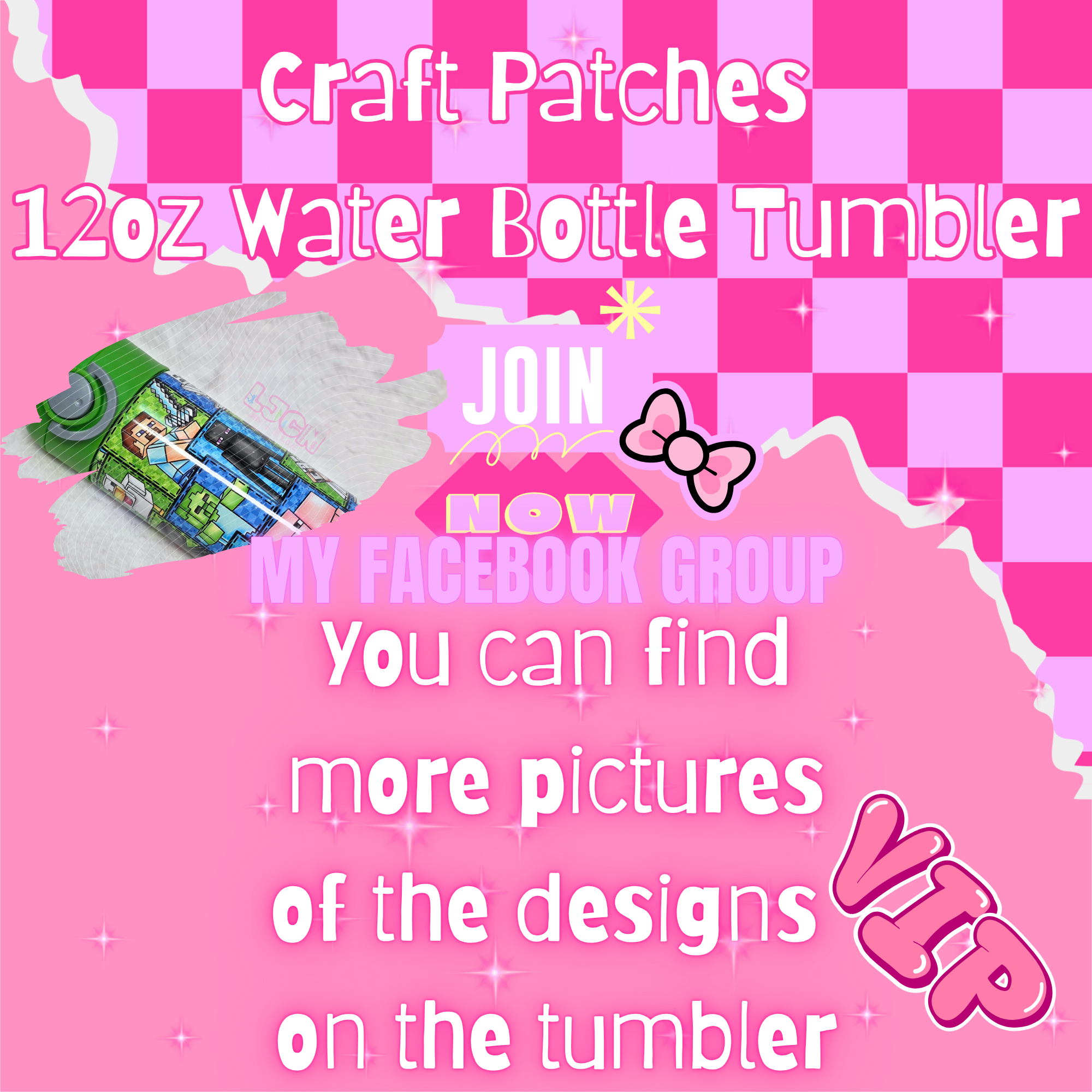 Craft Patches Kids Water Bottle