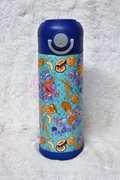 BLUE CAT FOODIE KIDS WATER BOTTLE