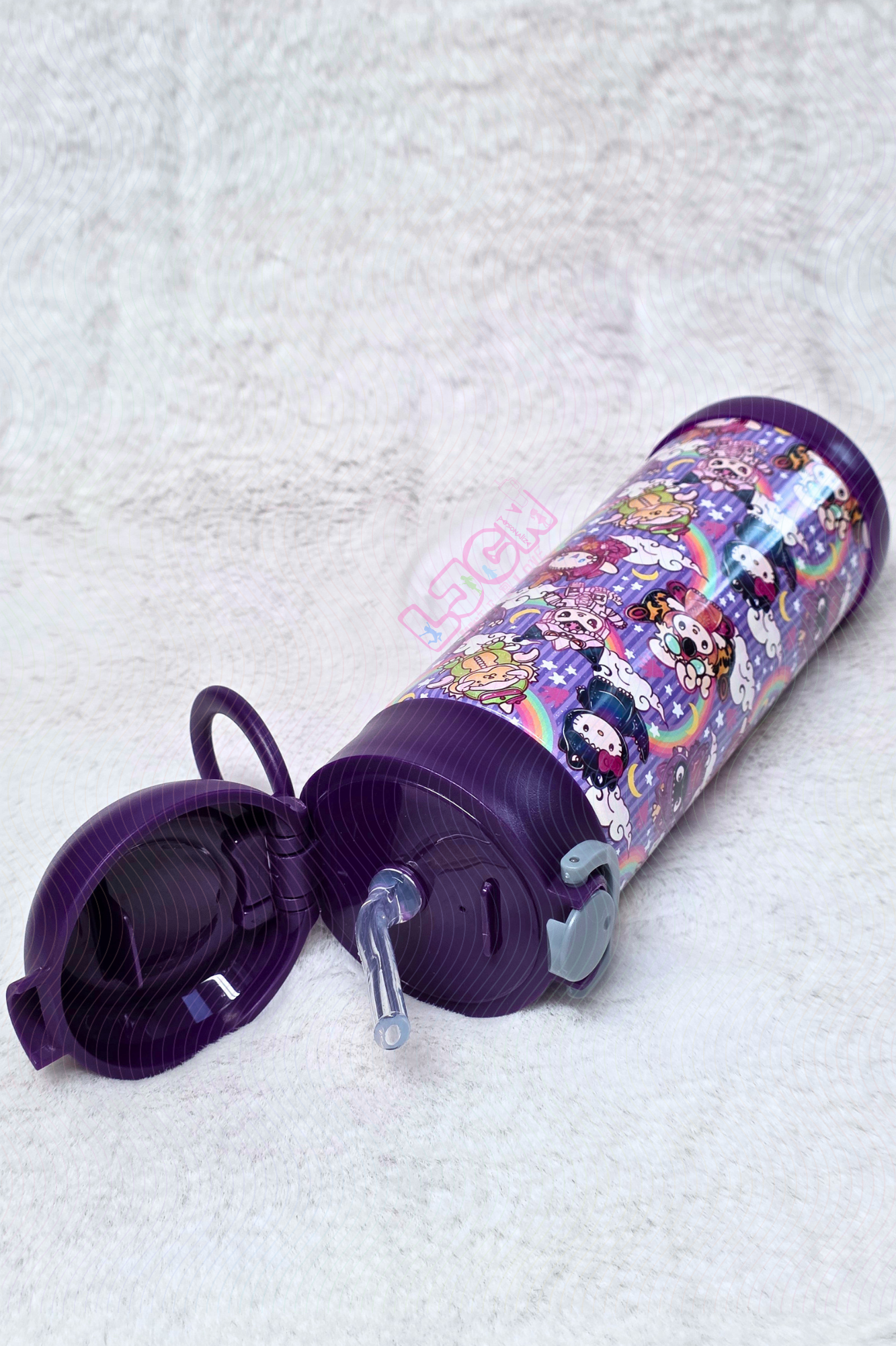 GODZ FRIENDS STRIPS KIDS WATER BOTTLE