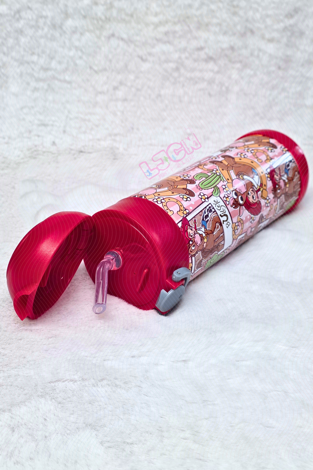 COWGIRL POLAROID KIDS WATER BOTTLE