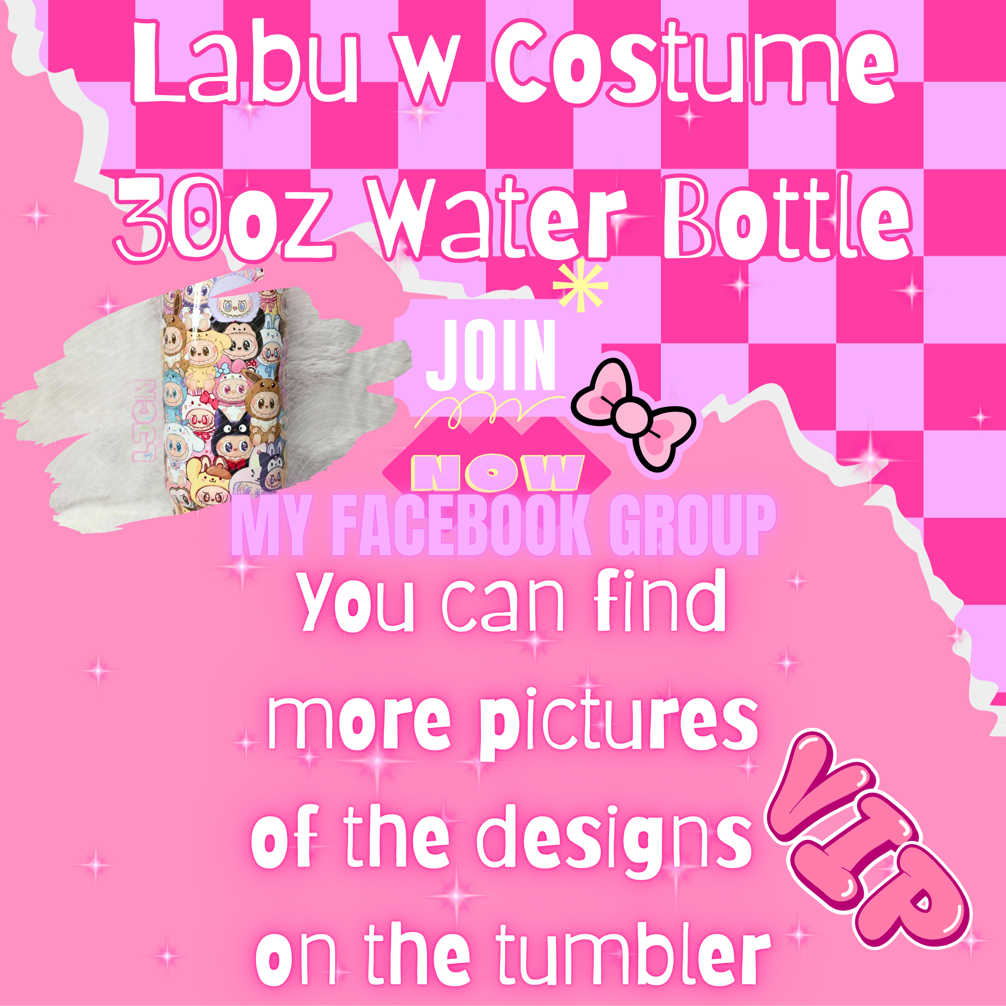 Labu w Costume 30oz Water Bottle