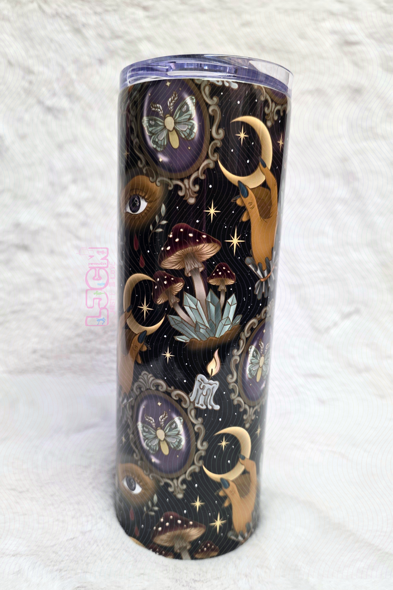 WITCHY MIDNIGHT SKINNY TUMBLER