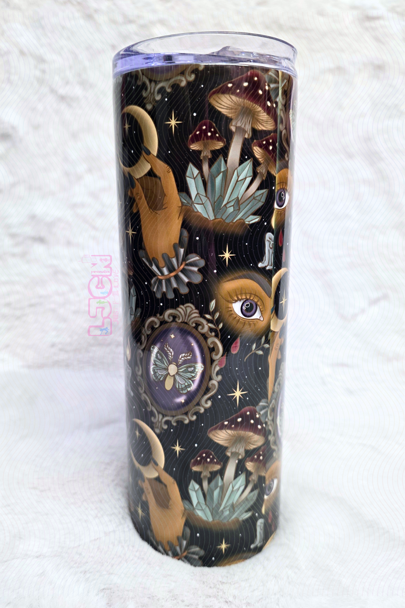 WITCHY MIDNIGHT SKINNY TUMBLER