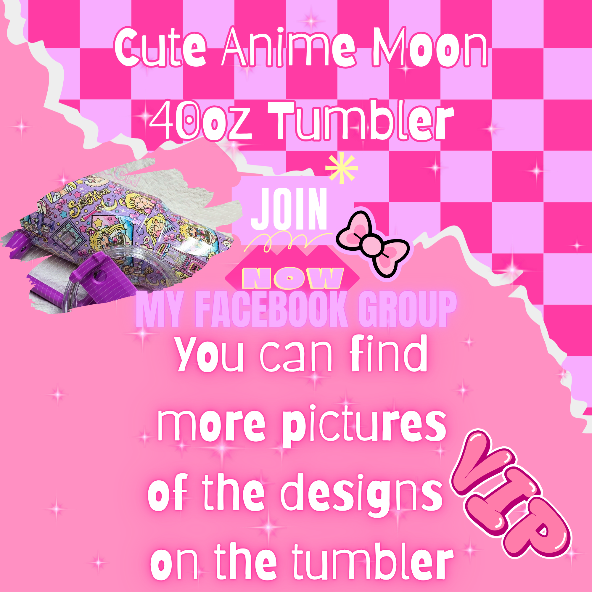 Cute Anime Moon Tumbler