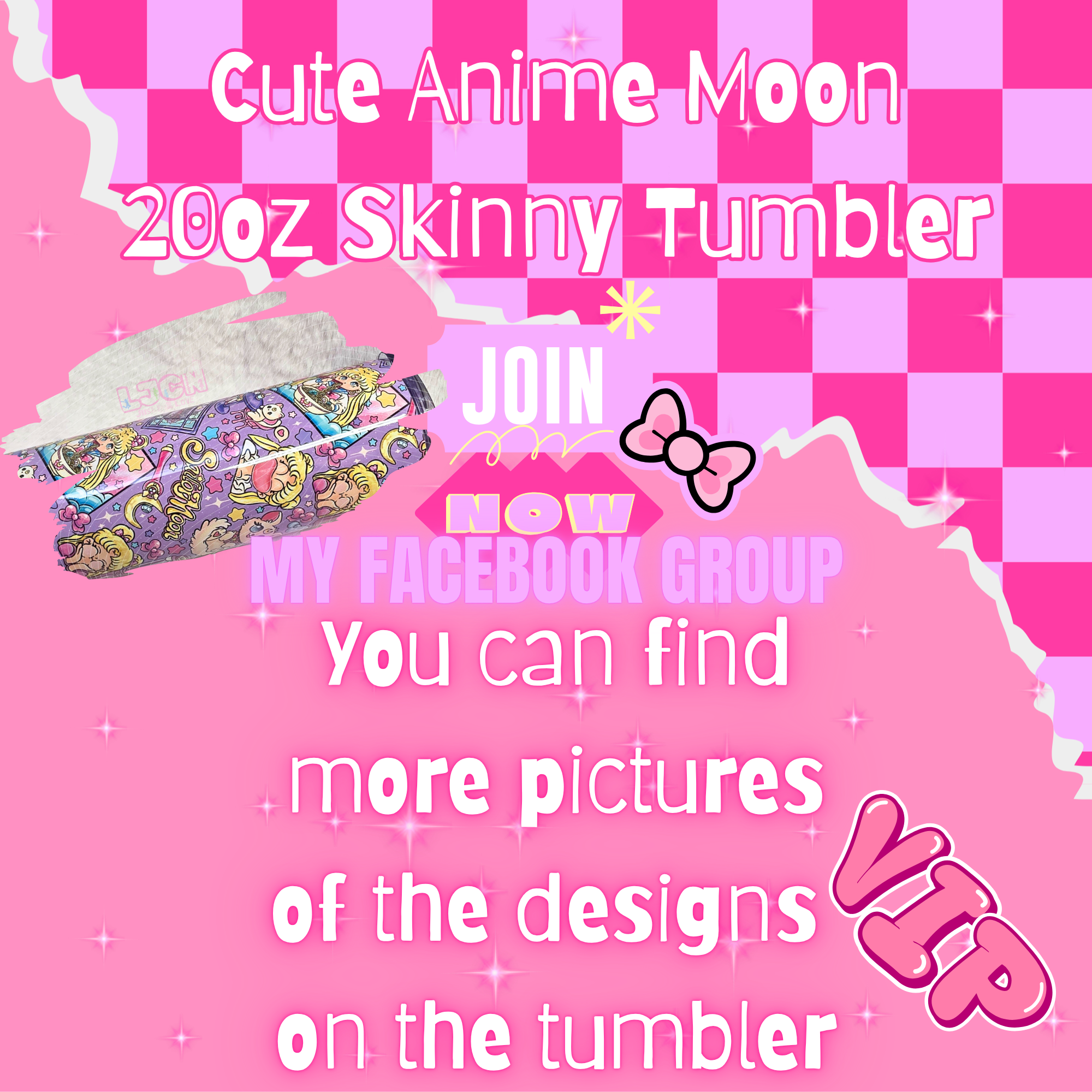 Cute Anime Moon Tumbler