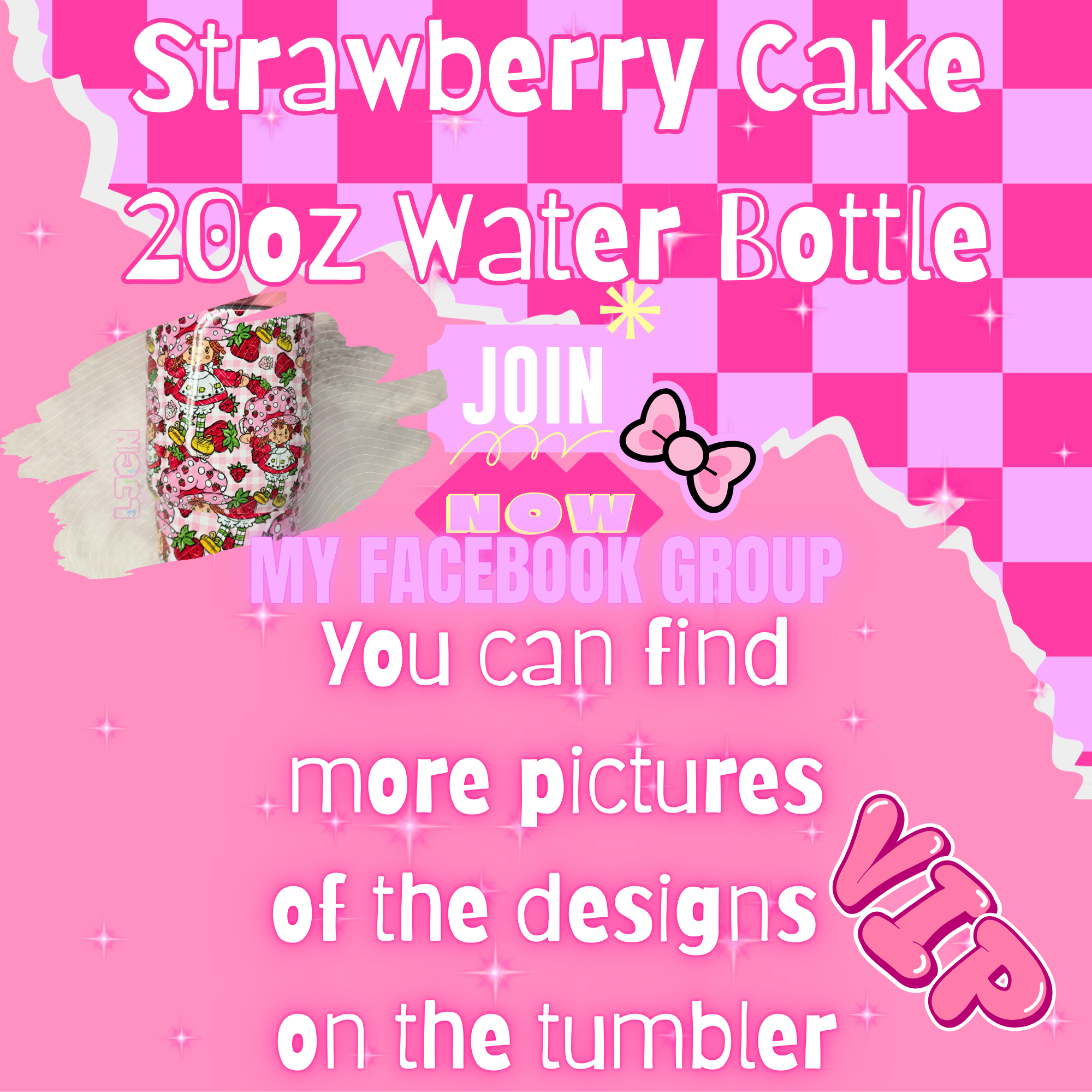 Strawberry Cake 20oz Bottle