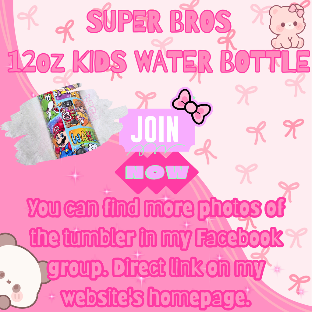 SUPER BROS KIDS WATER BOTTLE