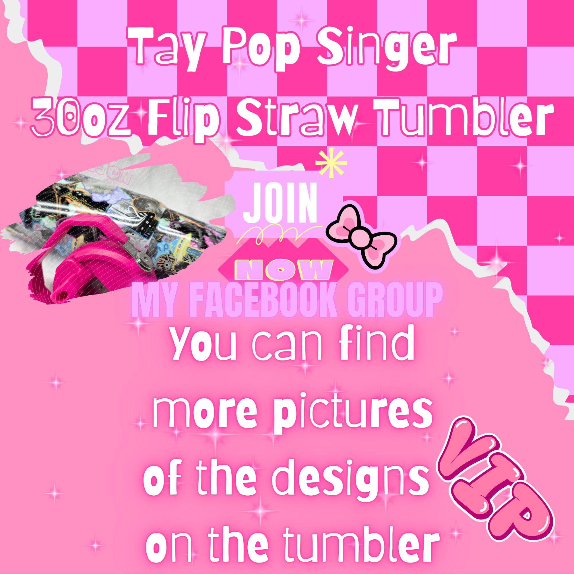 Tay Pop Singer Water Bottle